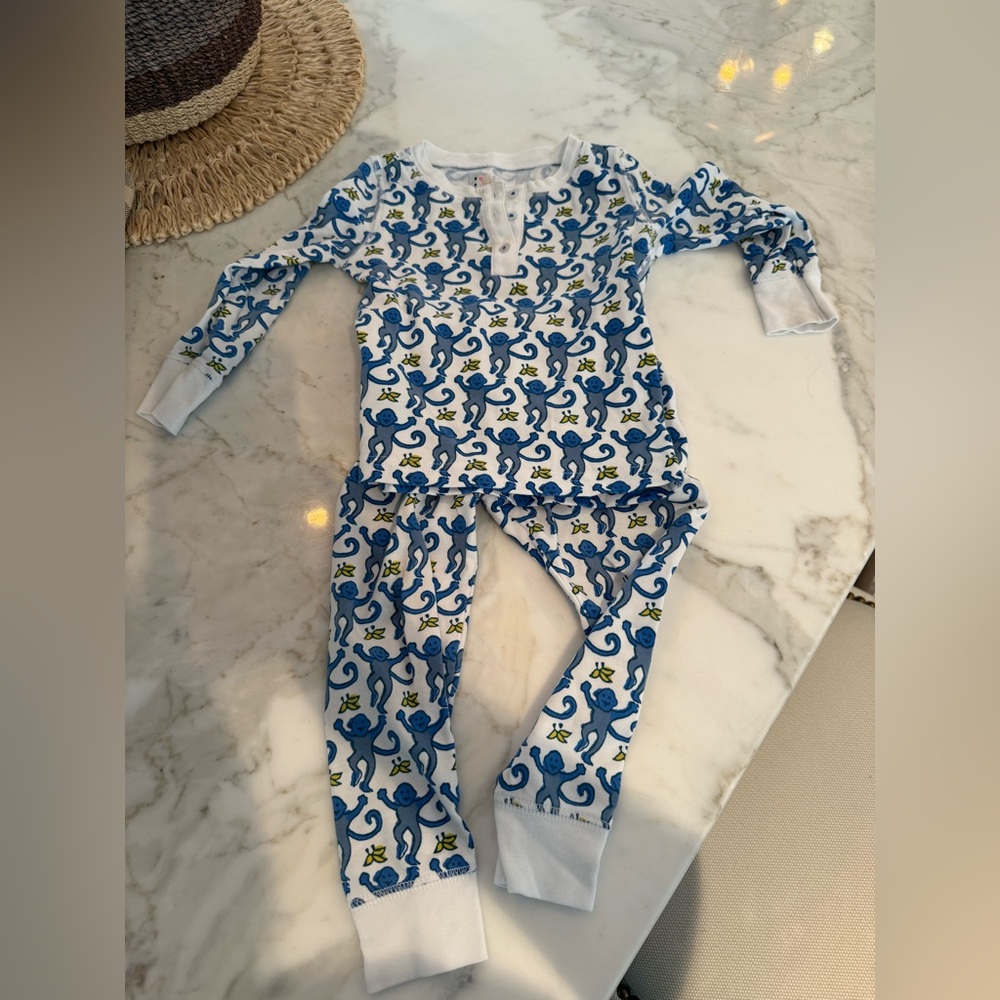 Roller Rabbit Blue Monkey Pajama Set - 2T